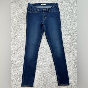 Levi's Jeans Womens 28 Basic 711 Skinny Dark Wash Classic Casual Denim Ankle